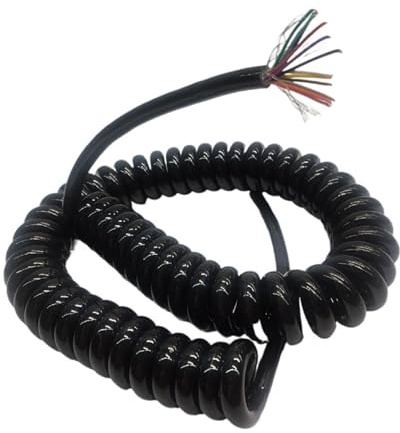 ELILANEY 25-kärnig spiralkabel, 26 AWG, utdragbar multikärnkabel, mjuk stretch (stretch 12 meter)