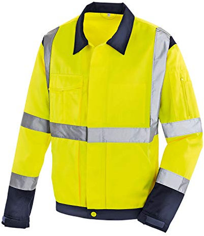 'Texxor 4116 L avvertimento Giacca Protezione Davenport, taglia L, Warn Giallo/Blu Marino