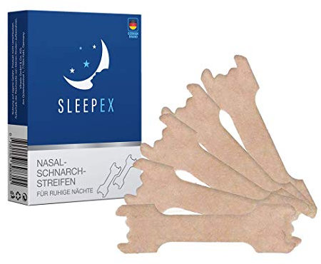 SLEEPEX Nasenpflaster 2021 Version Premium - BPA frei hilft gegen Schnarchen - Anti Schnarch Mittel oder beim Sport - besser atmen und besser schlafen, 30 Stück Sparpaket, 30g