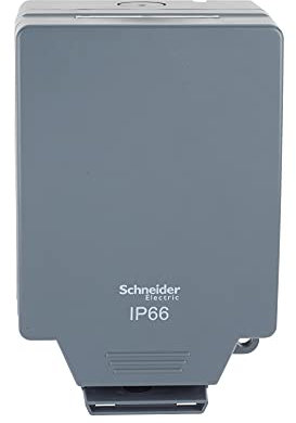 Schneider Electric Lisse Weatherproof IP66 1 gang switched 13A Socket - LWP3010