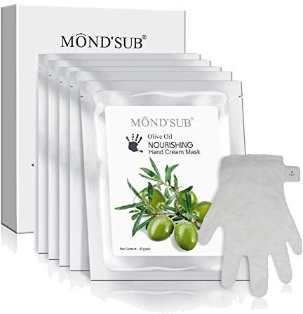 Handmaske feuchtigkeitsspendende Handschuhe Handreparatur trockene rissige raue Haut Reparaturhandtuch Maske Handschuhe Männer und Frauen Elitzia ETMM03 (Olivenöl)