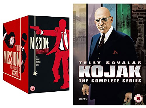 Mission Impossible - Series 1-7 Complete Boxset [DVD] [2018] & Kojak - The Complete Series [DVD] [1973]