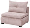 CHARLIE Bequemes Schlafsofa mit Bettkasten in Cord-Optik, Flamingo - Kompaktes Sofa mit Schlaffunktion - 103 x 75/90/92 x 83 cm (B/H/T)