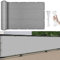 Balkon-Sichtschutz Balkon-Verkleidung 450 x 40 cm HDPE Gewebe, Uv-Schutz, Balkonverkleidung Balkonbespannung, mit Kabelbinder Und Kordel, für Hofmauer Terrasse, Hellgrau