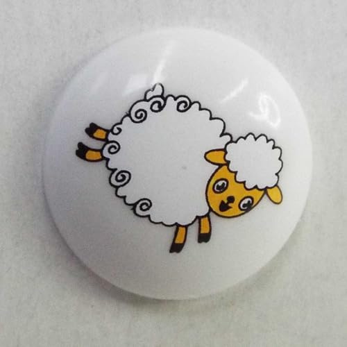 15mm Printed Button Childrens Vehicle Animal 029D, 7222 Sheep, 8