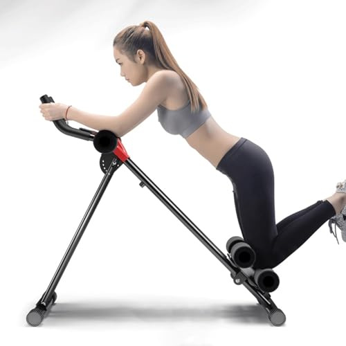 Ab Machine, magtränare, hemmagym utrustning med 150 kg belastning, vikbar magknäckmaskin för nybörjare