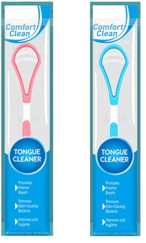 IEBTAWN 2 Piezas Raspador De Lengua, Tongue Scraper, Limpiador Lengua, Limpieza Bucal, Mal Aliento, Cuidado Dental, Higiene Oral, Viaje, Uso Diario, Adulto