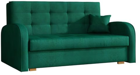Mirjan24 Schlafsofa Viva Gold III mit Bettkasten, Bettsofa, 3 Sitzer Polstersofa mit Schlaffunktion inkl. Kissen, Sofa, Sofagarnitur, Farbauswahl, Wohnlandschaft (Kronos 19)