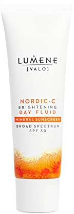 Lumene Nordic C Valo Brightening Day Fluid Mineral 50 ml, Lightweight Moisturizer SPF 30, Infused with Antioxidant Rich Wild Arctic Cloudberry and Vitamin C