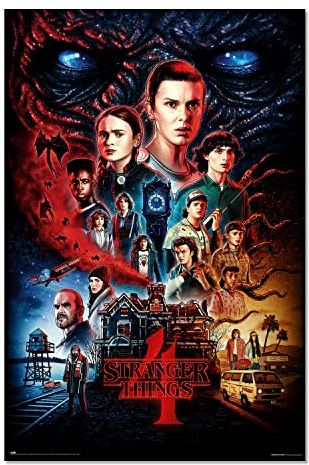 Grupo Erik Poster Stranger Things Merchandising Vecna's house - Posters decorativos, Ideal Decoracion Habitación, Decoracion pared - Laminas para Cuadros, Posters para Pared 61x91,5cm a todo color