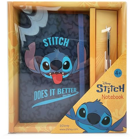 Regalo Stitch para Niños – Diario Secreto con Bolígrafo – Cuaderno para Escuela y Tiempo Libre