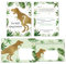 Minkocards 8 Einladungskarten zum 7. Kindergeburtstag Junge Dino Dinosaurier incl. 8 Umschläge Einladungen siebte Jungsgeburtstag