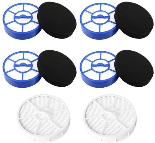 DAODEFUL Vacuum Cleaner Filter Replacement Parts for Kärcher VC 3 Multi-Cyclone Vacuum Cleaner - 2 HEPA Filters & 4 Dust Container Filters with 4 Special Foam - Pack