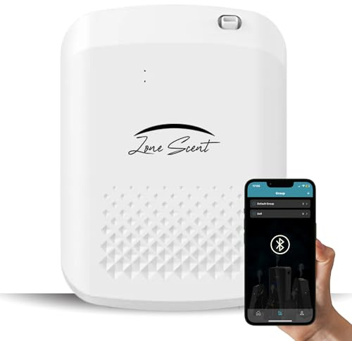 Zone Scent Difusor inteligente de aceites esenciales para uso doméstico y comercial, máquina de aroma de aire frío de 1500 pies cuadrados, sin agua, silencioso, seguro, difusor de aroma controlado por