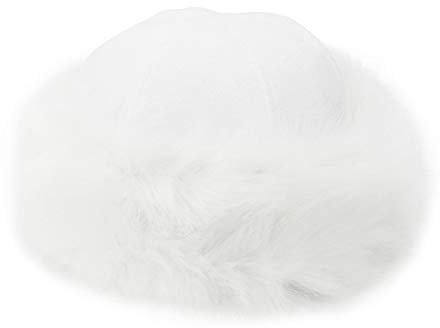 TININNA Vison Fausse Fourrure de Renard Bonnet Beanie Hat Cap,Chapeau d'hiver l'automne Chauds Casquette de Ski Capuchon pour l'extérieur pour Femme Blanc