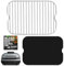 INFRAOVENS Air Fryer Rack Zubehör für Ninja Foodi Smart XL 6-in-1 FG551 und wiederverwendbares Liner Zubehör für Innengrill und Airfryer Kochen, Backen und Dehydrieren, Edelstahl, Papierliner Ersatz