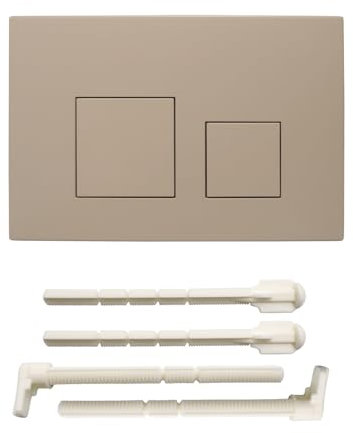 ACESOME - Placa de accionamiento para inodoro compatible con Geberit sigma01 sigma10 sigma20 sigma21 sigma30 sigma50 sigma60 placa de accionamiento de plástico para descarga de 2 cantidades (caqui)