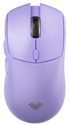 AULA SC580 Gaming Maus Kabellos,2.4GHz/USB-C/BT Wireless Gaming Mouse,12000DPI,6 Programmierbare Tasten,Kabellose Maus für PC/MAC Gamer (Lila)