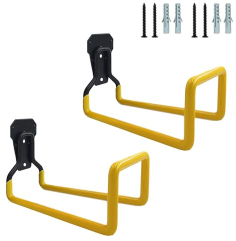 2 praktische Wandschlauchhalter mit Beschichtung für effiziente Gartenschlauchaufbewahrung und platzsparende Aufbewahrung