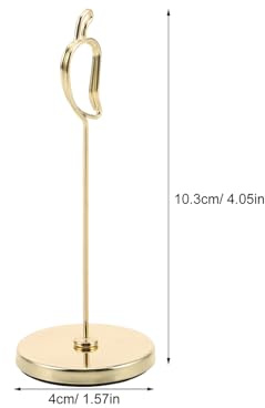 OSALADI Portatarjetas de Metal para Números de Mesa Porta Notas de Alambre Soporte de Notas con Diseño Atractivo para Fotos y Tarjetas de Lugar Fiestas de Bodas