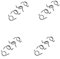 SHLPDFM Lot de 16 ressorts de réparation pour serrure de porte VW Transporter III T3 IV T4 Bus