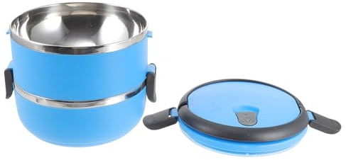 Ipetboom Spill Proof Pet Travel Bowl Double Layer Stainless Steel Dog Cat Food Water Container Portable Leakproof with Handle for Outdoor Feeding