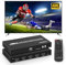 2x2 HDMI Video Wall Controller 4K@30Hz, MYPIN Controller Video Wall con Lettore Multimediale, Telecomando per 4 Schermi TV, Rotazione 180 Gradi, 8 Modalità Unione