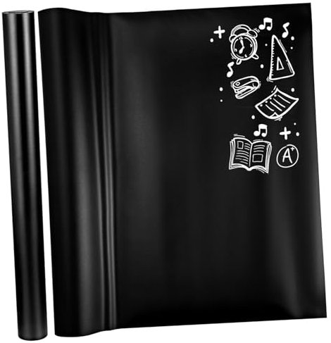 HOODANCOS 2pcs Permanent Adhesive Blackboard Decals PVC Films Kitchen Chalkboard Stickers for Office