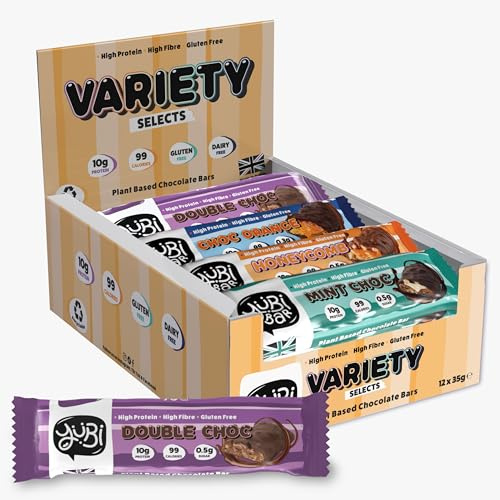 Yubi Bar – Variety Selects Protein Bars, 12 x 35g