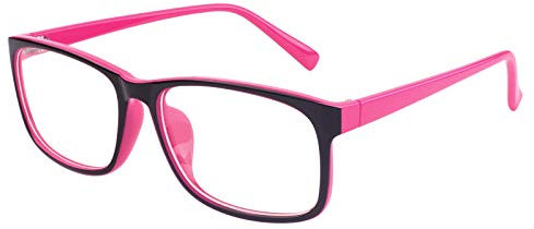 GQUEEN Brille Ohne Stärke Fake Brille Nerdbrille Damen Herren UV400,PO2