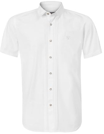 Stockerpoint Herren Kurzarm Trachtenhemd Bodo I Größe S-2XL I Traditionelles & modernes Design I Atmungsaktiv & pflegeleicht I 100% Baumwolle I Perfekt für Trachten & Festlichkeiten
