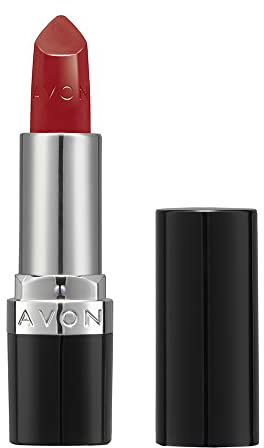 AVON Barra de Labios Ultra Creamy Red 2000 - Color Cremoso, Intenso y Conformatable - Enriquecido con Vitamina E, Aceite de Aguacate y Aceite de Sésamo - SPF 15 - Tono Rojo
