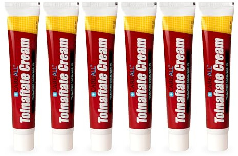 CareAll Tolnaftate Cream USP 1%, 1.0 oz Tube (6 Pack), Effective Antifungal Treatment for Athlete’s Foot, Jock Itch, Ringworm. Relief from Itching. Compare to the Leading Brand.