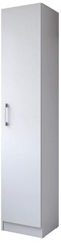 KITS PARANA Armoire de Buanderie et Cellier Blanche 5 Niches Larg 35 Haut 170 Prof 31,8 cm
