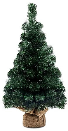 Ekakashop Künstlicher Weihnachtsbaum, 40CM Kleiner Weihnachtsbaum Mini Kunstweihnachtsbaum Kleine Tannenbäume Weihnachtsdeko Tisch-Weihnachtsbaum für Haus Büro Tischdeko