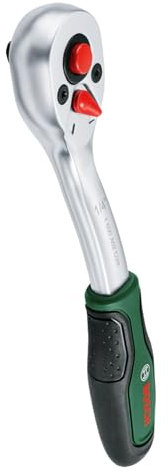 Bosch carraca de 1/4 (potente carraca bricolaje; alto par hasta 93 Nm; engranaje 72 dientes; botón bloqueo; intuitivo interruptor dirección; cuello curvado; empuñadura ergonómica)