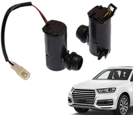 Wezalget Pompes d'Essuie-Glace,Pompe à Moteur de Lave-Glace,Pompes de lave-glace efficaces à haute résistance - Conduite sûre Essuie-glaces et lave-glaces robustes Visibilité améliorée 12 V/24 V