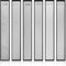 Pietre Diamantate Per l'affilatura, 6 Pcs Pietra per Affilare Coltelli con Base, 120/240/600/1000/2000/3000 Professionale Piastre Diamantate Per Affilare