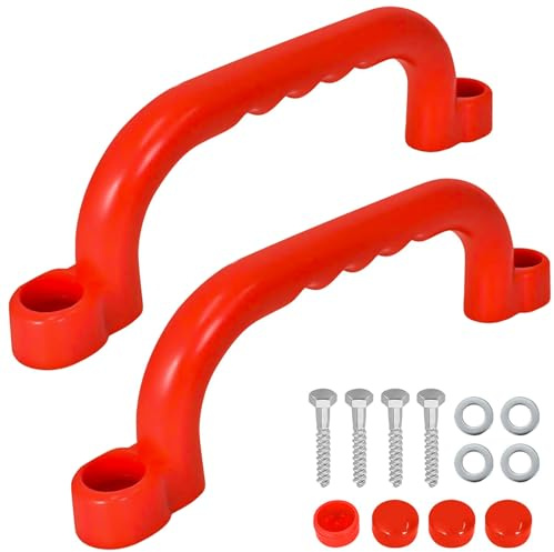 Pack of 2 grab handles, play tower, grab handles for climbing frames, climbing handles, children outdoor for play equipment, play towers, climbing frames and play facilities