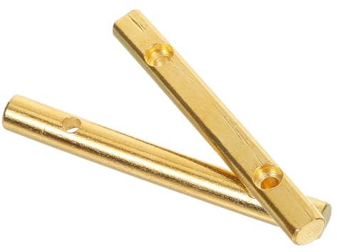 Mipcase Barras de Trémolo para Guitarra Eléctrica de Metal Dorado, Accesorio para Ajuste de Tono y Protección del Clavijero, Paquete de 2 Piezas para Mástil