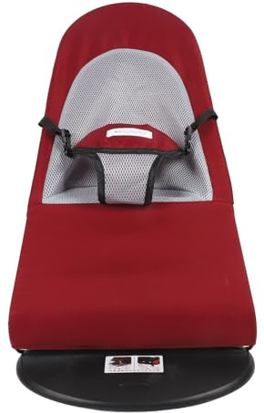 Sedia a dondolo per cani, lettino a dondolo pieghevole per cani di piccola taglia e gatti, sedia a dondolo portatile ad altezza regolabile con rivestimento lavabile, robusta (Tessuto di cotone rosso