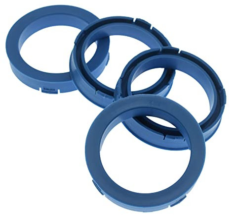 4X Zentrierringe 73,1 x 56,6 mm Hellblau Felgen Ringe Made in Germany
