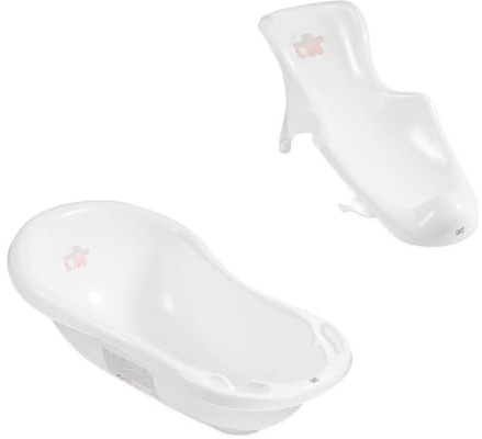 Hylat Baby Ensemble de baignoire pour bébé avec siège de bain - Certificat TÜV Rheinland - antidérapante et confortable pour les premiers mois - Collection Lite