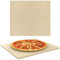 40,6 cm Pizzastein Cordierit Smoker Pizzastein für Ofen und BBQ Grillen, Universal Groß Rechteck Pizzastein für Gasgrill, Backofenstein zum Backen von Brot Pizzas, Langlebiger Cordierit Kochstein