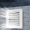 Grille d'aération carrée en métal avec grille d'aération en maille (400 x 400 mm)