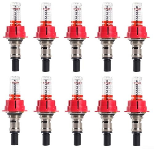 Medidor de flujo múltiple de calefacción por suelo radiante, regulador de monitoreo de flujo visual para sistemas de calefacción por suelo radiante, regulador de optimización de la distribución del