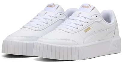 PUMA Carina MIA JR Sneaker, White Gold, 6 UK