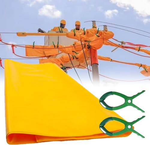 ININOSNP Protección contra descargas eléctricas Manta de protección EVA, Tablero de Aislamiento eléctrico, Manta de Aislamiento eléctrico de Alto Voltaje(10kv,90x100cm)