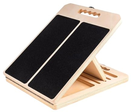 Qianly Estirador de Pantorrillas de Madera Inclinado para Ejercicios de Equilibrio en Sentadillas Deportivas
