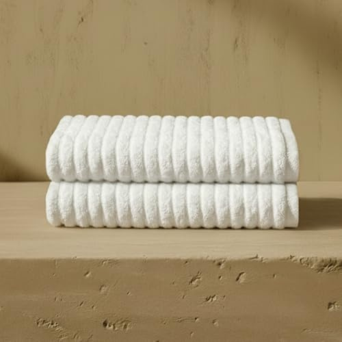 VOUCLER – Meadow Pack 2 Juego de Toallas de Manos 50x90 cm | Toalla Pequeña de Lujo 100% Algodón Turco 600GSM | Juego Toallas Baño Premium Suaves Y Absorbentes | Certificado Oeko-Tex